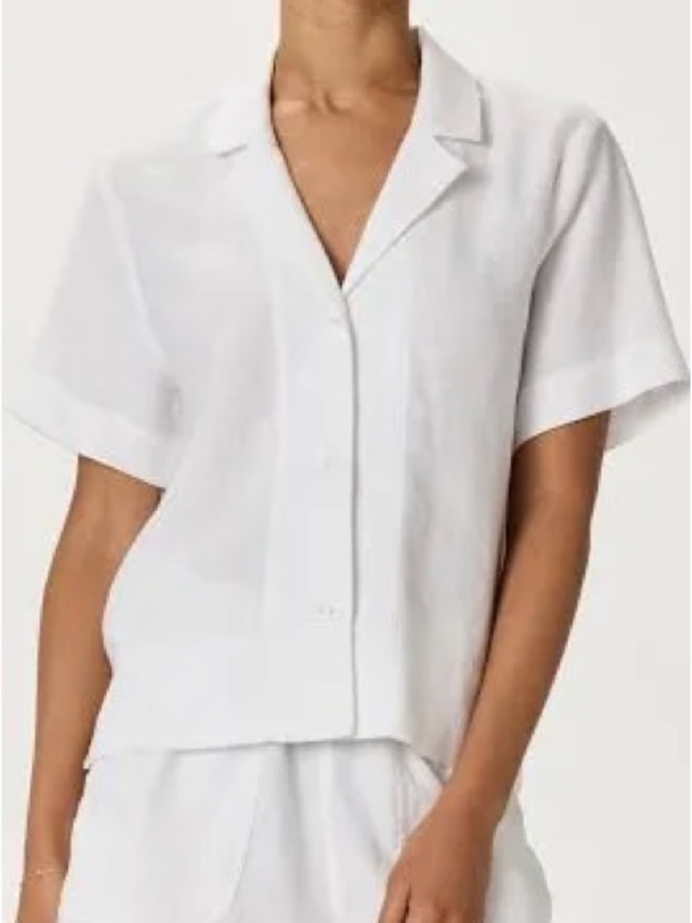 Quince 100% European Linen Short Sleeve Shirt size M
